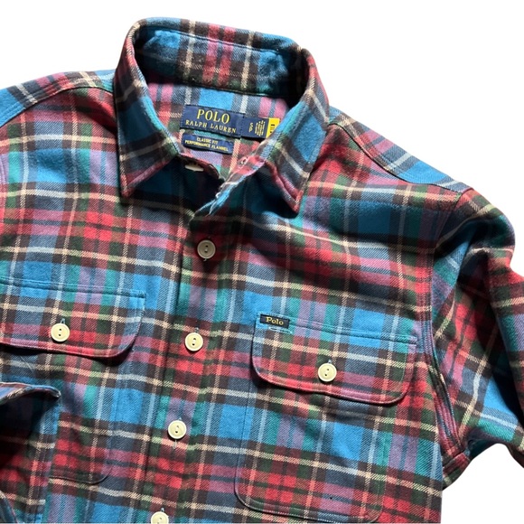 Polo by Ralph Lauren Classic Fit Performance Flannel Shirt - Picture 8 of 16